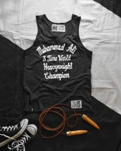 Muhammad Ali Ali 3 Time Champ Black Tank