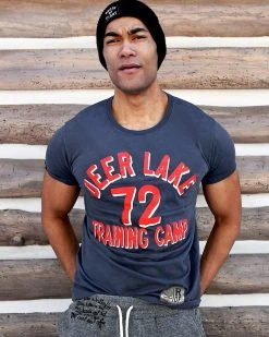 Muhammad Ali Ali Deer Lake Training Camp Navy Tee SPORT AND ICON