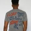 Muhammad Ali Ali Float Quote Triblend Tee SPORT AND ICON