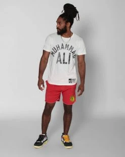 Muhammad Ali SPORT AND ICON Ali G.O.A.T Super Soft Triblend Red Shorts