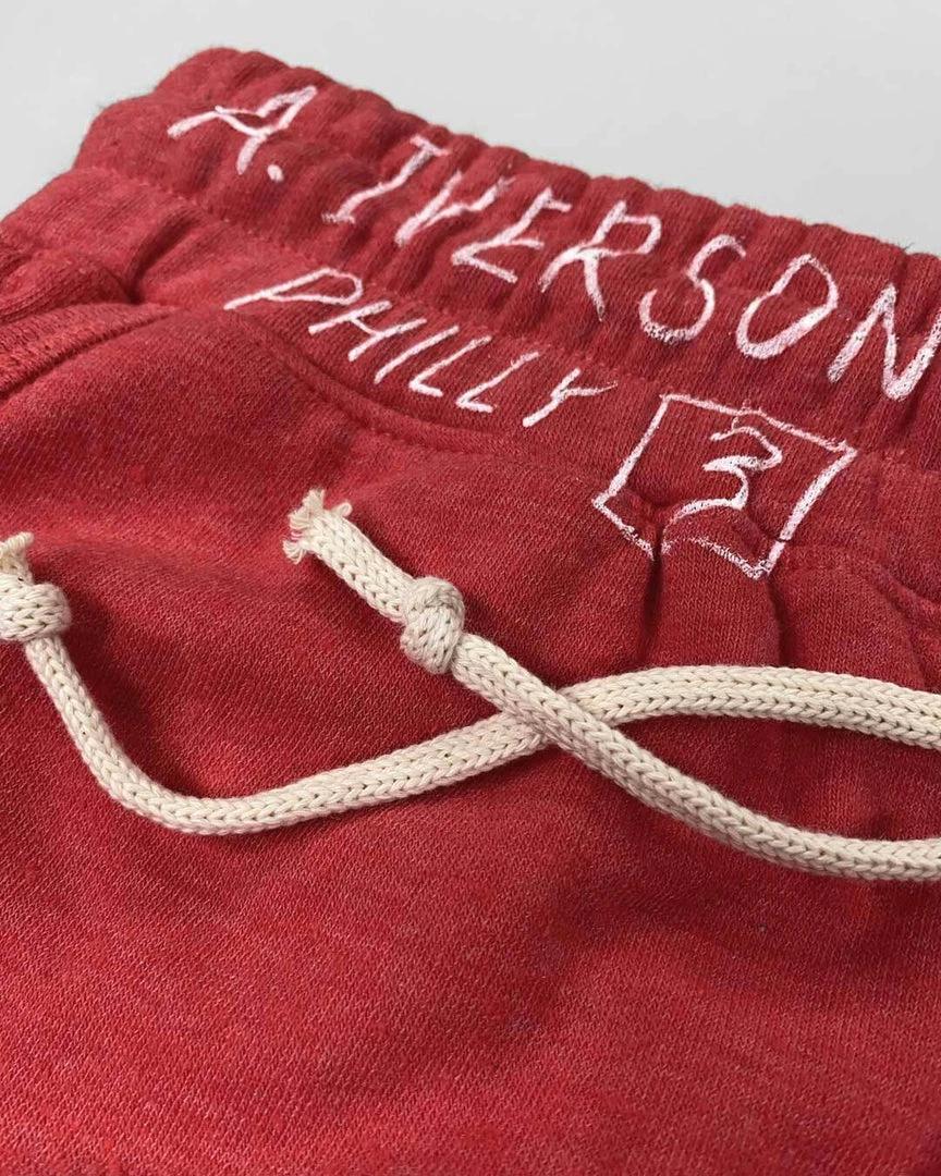 Allen Iverson #3 Red Shorts SPORT AND ICON 6 Allen Iverson #3 Red Shorts SPORT AND ICON