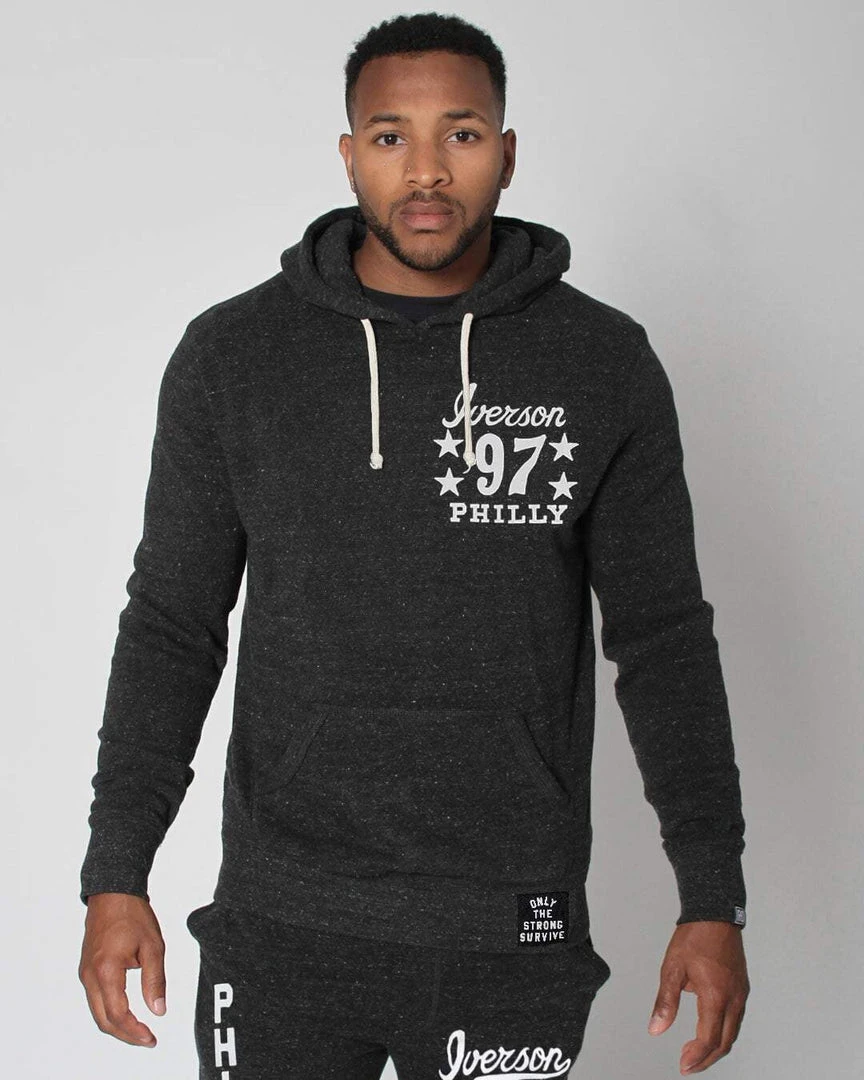 SPORT AND ICON Allen Iverson Philly 97 Black PO Hoody 3 SPORT AND ICON Allen Iverson Philly 97 Black PO Hoody