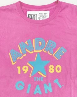 Andre The Giant Andre 1980 Pink Tee 14 Andre The Giant Andre 1980 Pink Tee