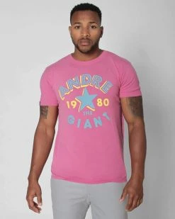 Andre The Giant Andre 1980 Pink Tee
