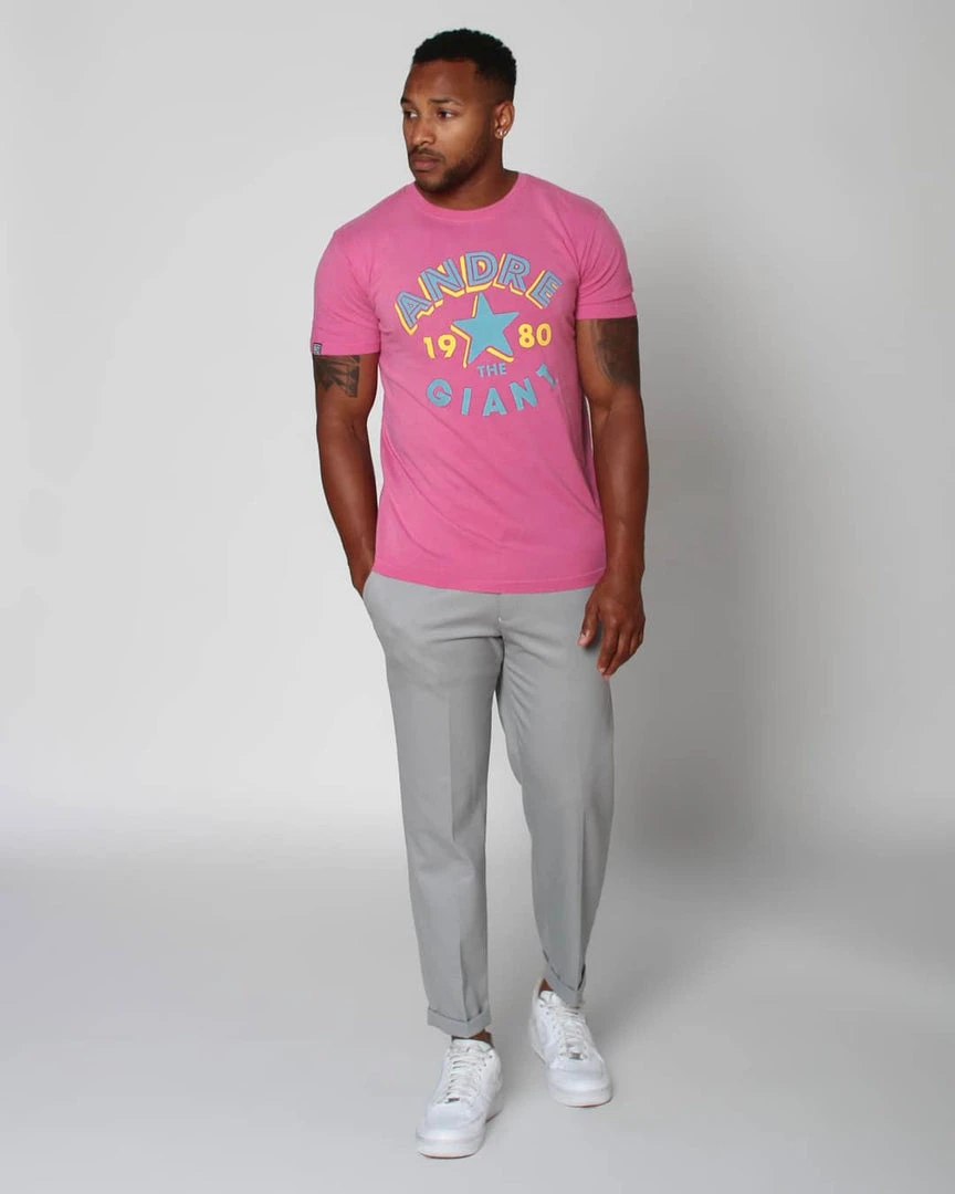 Andre The Giant Andre 1980 Pink Tee 6 Andre The Giant Andre 1980 Pink Tee