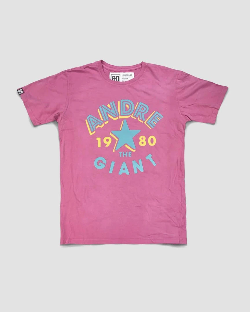 Andre The Giant Andre 1980 Pink Tee 9 Andre The Giant Andre 1980 Pink Tee