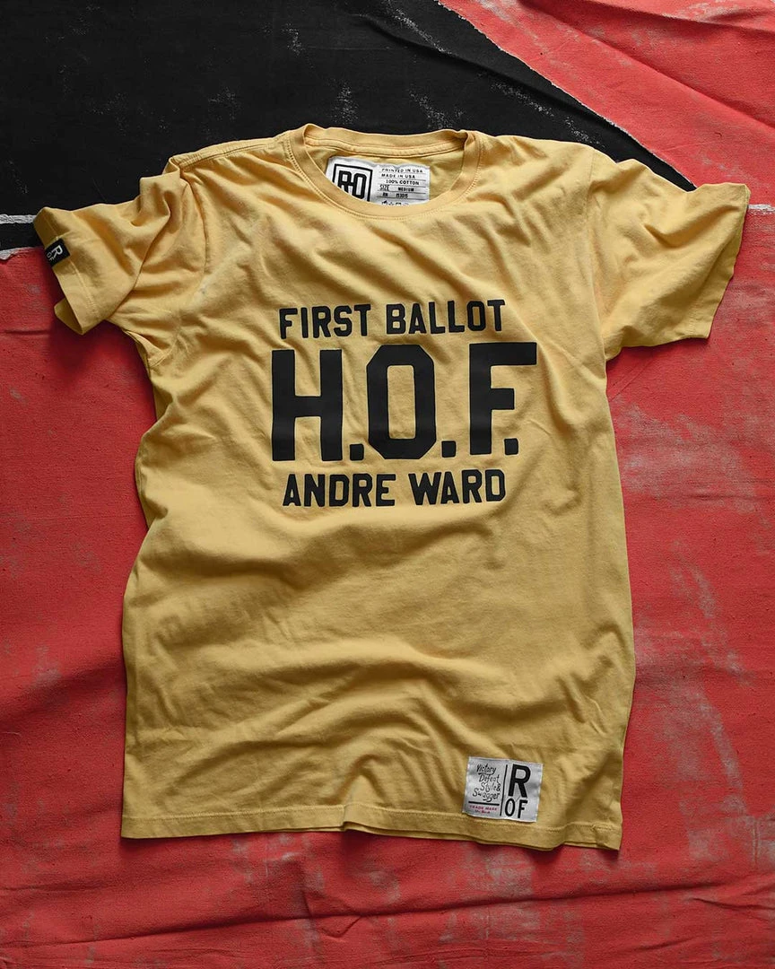 Andre Ward H.O.F. Yellow Tee NEW ARRIVALS 3 Andre Ward H.O.F. Yellow Tee NEW ARRIVALS