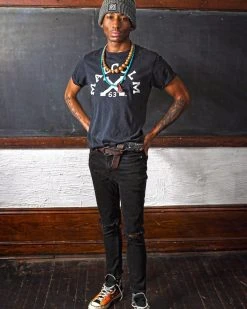 BHT - Malcolm X 63 Black Tee SPORT AND ICON