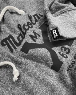 SPORT AND ICON BHT - Malcolm X Freedom Grey Pullover Hoody