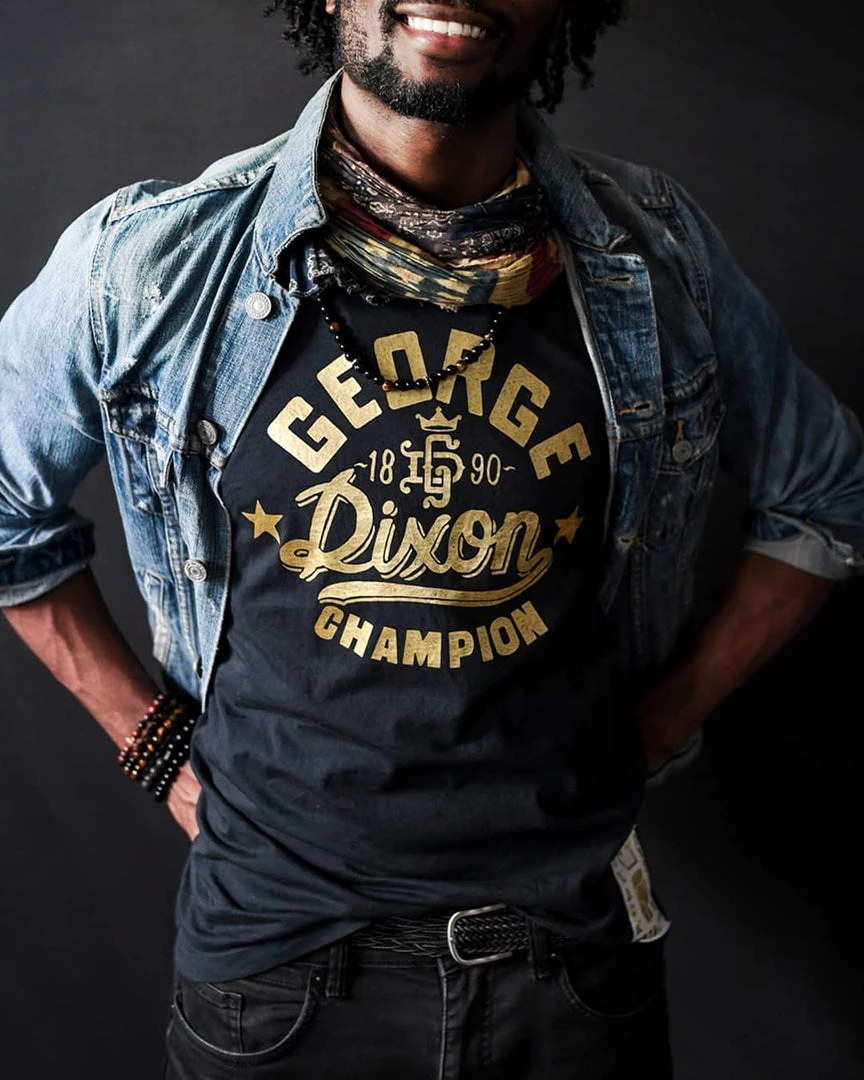 SPORT AND ICON Black Boxing Royalty - George Dixon Tee 3 SPORT AND ICON Black Boxing Royalty - George Dixon Tee