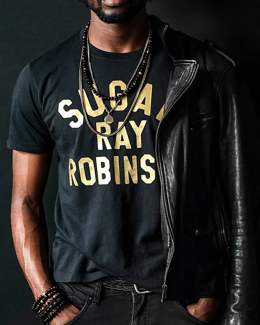 SPORT AND ICON Black Boxing Royalty - Sugar Ray Robinson Tee 3 SPORT AND ICON Black Boxing Royalty - Sugar Ray Robinson Tee