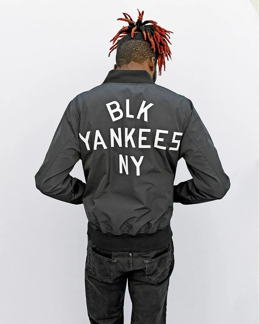 Black Yankees Stadium Jacket SPORT AND ICON 3 Black Yankees Stadium Jacket SPORT AND ICON