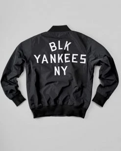 Black Yankees Stadium Jacket SPORT AND ICON 19 Black Yankees Stadium Jacket SPORT AND ICON
