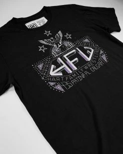 Bret Hart HFW Black Tee 17 Bret Hart HFW Black Tee