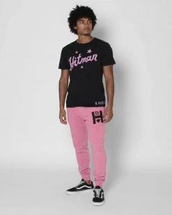 Bret Hart Pink Sweatpants SPORT AND ICON