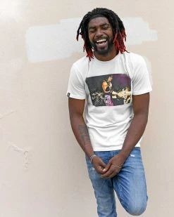 NEW ARRIVALS Bret Hart Retro Photo White Tee 8 NEW ARRIVALS Bret Hart Retro Photo White Tee