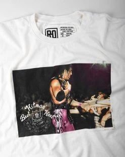 NEW ARRIVALS Bret Hart Retro Photo White Tee