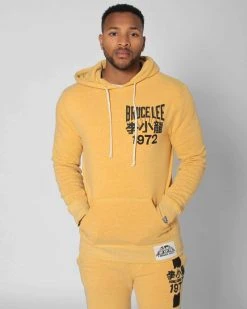 Bruce Lee 1972 Gold Pullover Hoody SPORT AND ICON