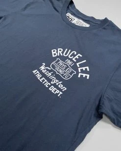 SPORT AND ICON Bruce Lee Athletic Dept. Navy Tee