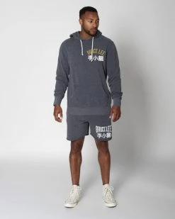 Bruce Lee Boast Quote Navy Hoody