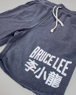 Bruce Lee Dragon Navy Shorts SPORT AND ICON 18 Bruce Lee Dragon Navy Shorts SPORT AND ICON