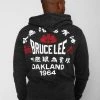 SPORT AND ICON Bruce Lee Oakland 1964 Black FZ Hoody 1 SPORT AND ICON Bruce Lee Oakland 1964 Black FZ Hoody