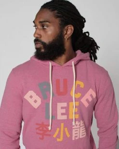 Bruce Lee Pink Pullover Hoody SPORT AND ICON