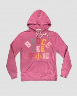 Bruce Lee Pink Pullover Hoody SPORT AND ICON