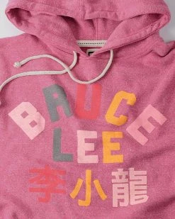 Bruce Lee Pink Pullover Hoody SPORT AND ICON