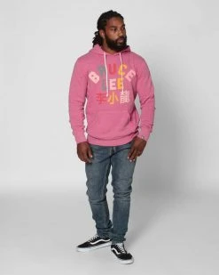 Bruce Lee Pink Pullover Hoody SPORT AND ICON