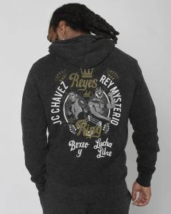 Julio Cesar Chavez / Rey Mysterio Chavez/Mysterio - Reyes Del Ring Black PO Hoody SPORT AND ICON