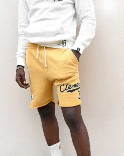 Roberto Clemente Clemente #21 Yellow Shorts NEW ARRIVALS