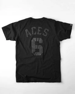 SPORT AND ICON Fergie Jenkins Black Aces Tee 13 SPORT AND ICON Fergie Jenkins Black Aces Tee