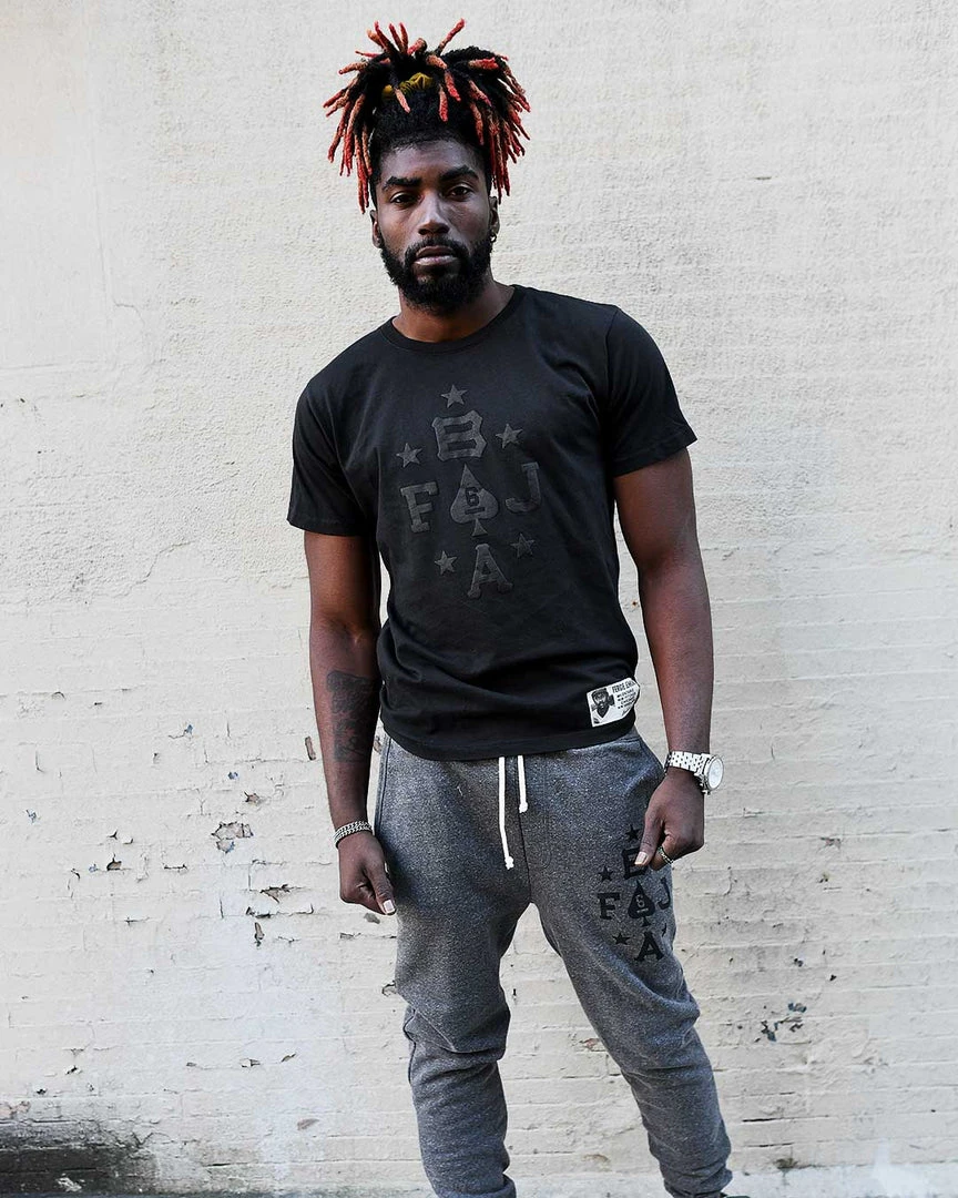 SPORT AND ICON Fergie Jenkins Black Aces Tee 3 SPORT AND ICON Fergie Jenkins Black Aces Tee