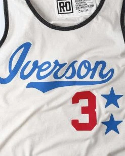 Allen Iverson SPORT AND ICON Iverson #3 Vintage White Tank 12 Allen Iverson SPORT AND ICON Iverson #3 Vintage White Tank