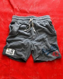 SPORT AND ICON Jackie Robinson #42 Classic Grey Shorts