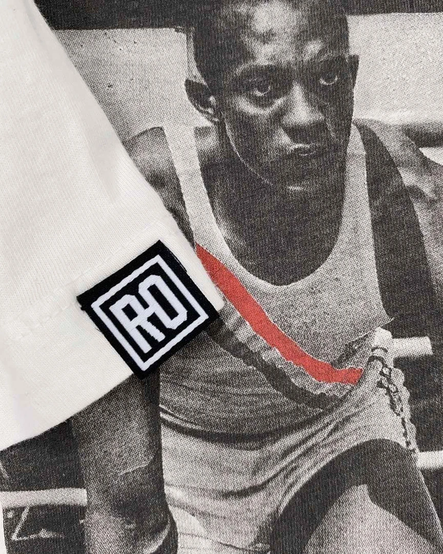 Jesse Owens 1936 Vintage White Tee 4 Jesse Owens 1936 Vintage White Tee