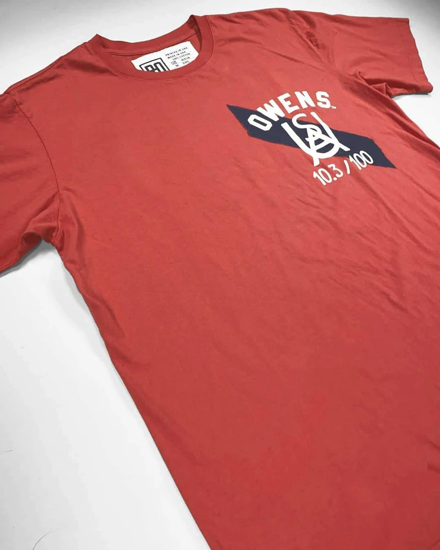 SPORT AND ICON Jesse Owens Ground Breakers Red Tee 8 SPORT AND ICON Jesse Owens Ground Breakers Red Tee