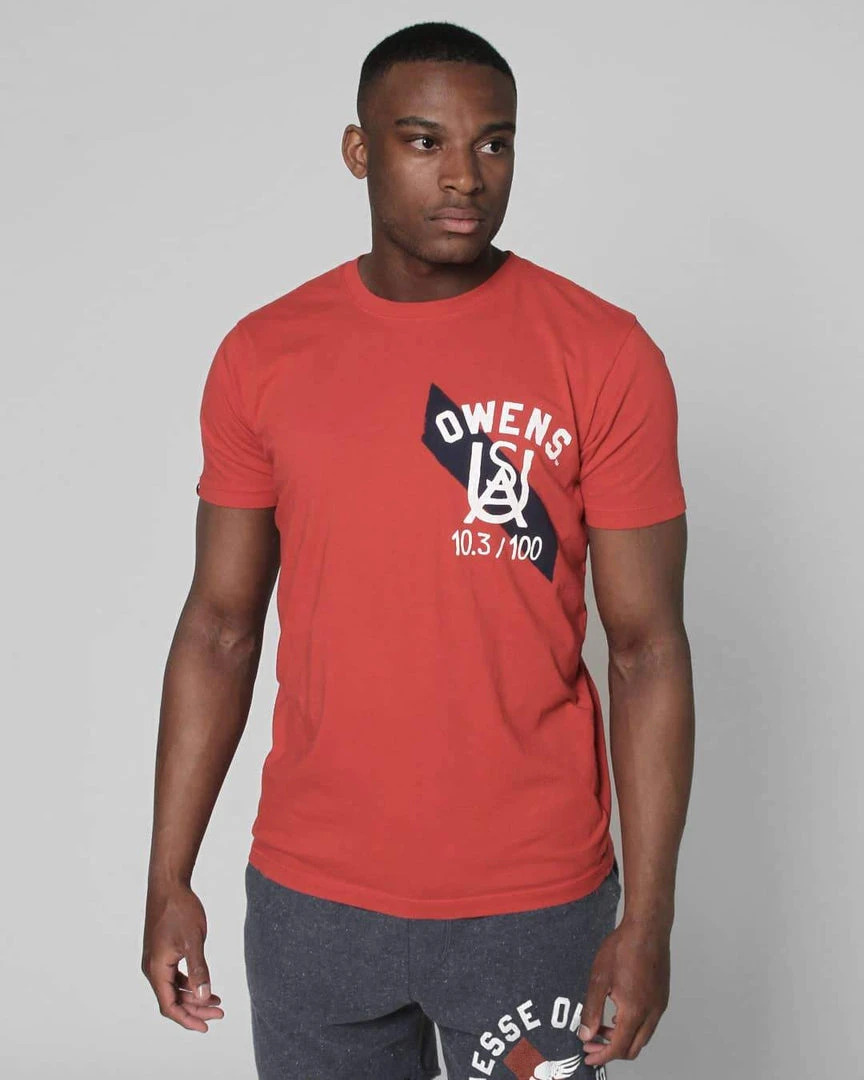 SPORT AND ICON Jesse Owens Ground Breakers Red Tee 3 SPORT AND ICON Jesse Owens Ground Breakers Red Tee