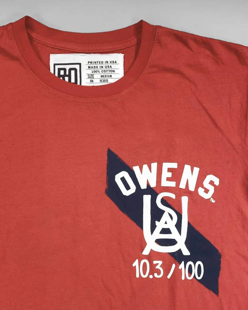 SPORT AND ICON Jesse Owens Ground Breakers Red Tee 4 SPORT AND ICON Jesse Owens Ground Breakers Red Tee