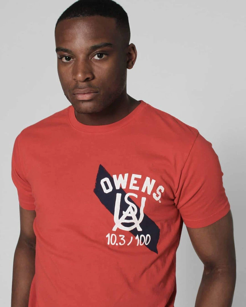 SPORT AND ICON Jesse Owens Ground Breakers Red Tee 7 SPORT AND ICON Jesse Owens Ground Breakers Red Tee