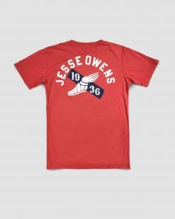 SPORT AND ICON Jesse Owens Ground Breakers Red Tee 21 SPORT AND ICON Jesse Owens Ground Breakers Red Tee