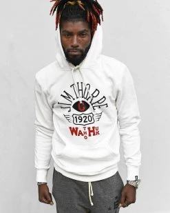 SPORT AND ICON Jim Thorpe 1920 Ivory Pullover Hoody