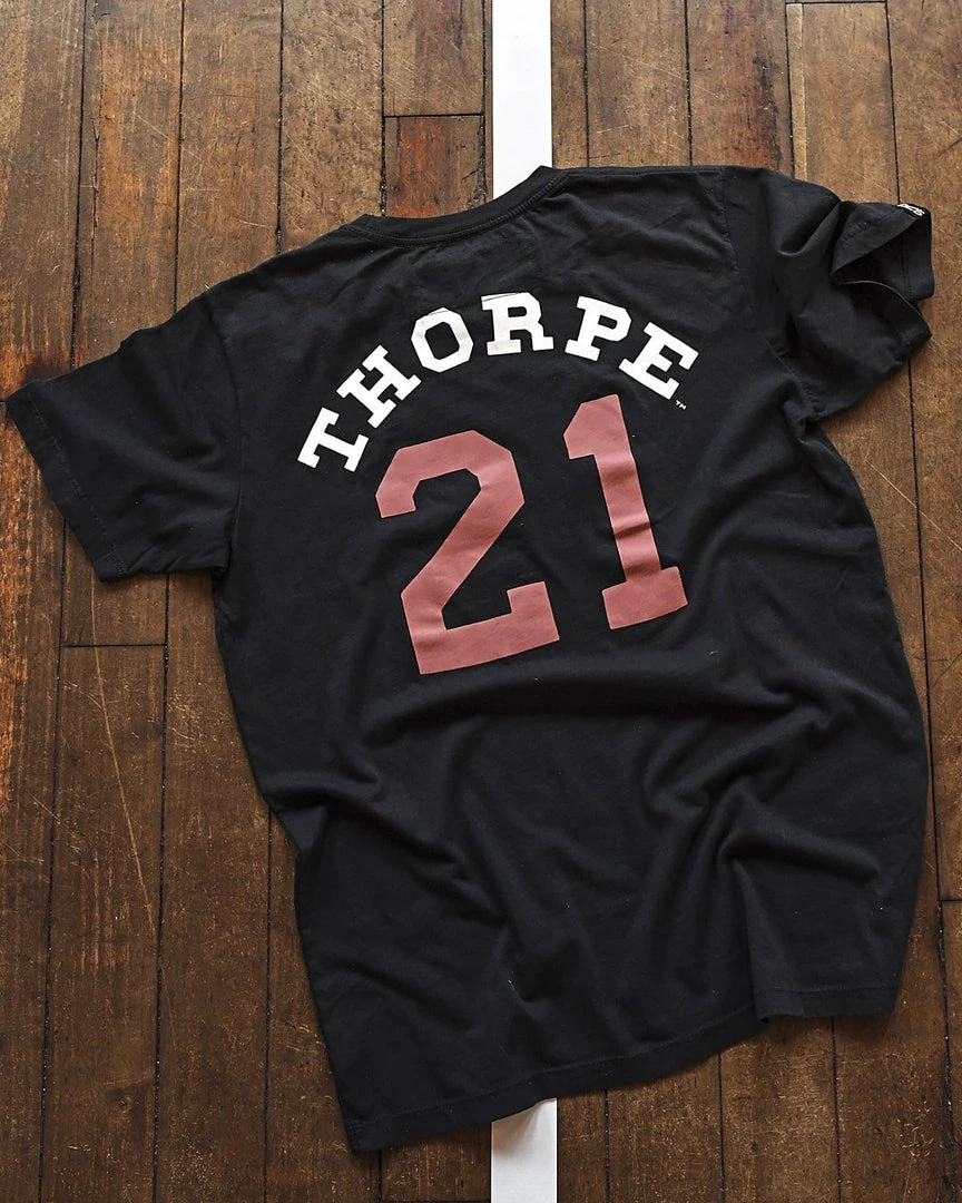 Jim Thorpe #21 Black Tee 8 Jim Thorpe #21 Black Tee