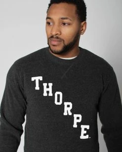 SPORT AND ICON Jim Thorpe Black Sweatshirt