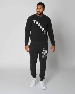 SPORT AND ICON Jim Thorpe Black Sweatshirt