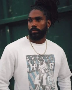 Josh Gibson / Homestead Grays SPORT AND ICON Josh Gibson HG Ivory Sweatshirt