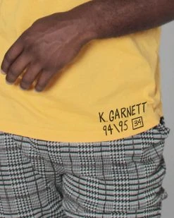 Kevin Garnett 34 Yellow Tee
