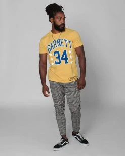 Kevin Garnett 34 Yellow Tee