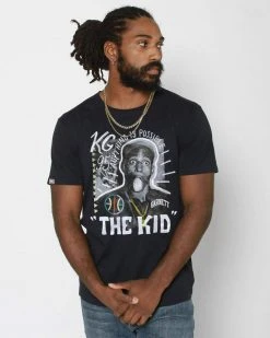 Kevin Garnett KG "The Kid" Photo Vintage Black Tee